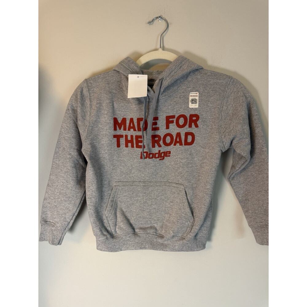 Philcos Kids' Dodge Made For The Road Cotton Hoodie Grey Kids Sz XS NWT